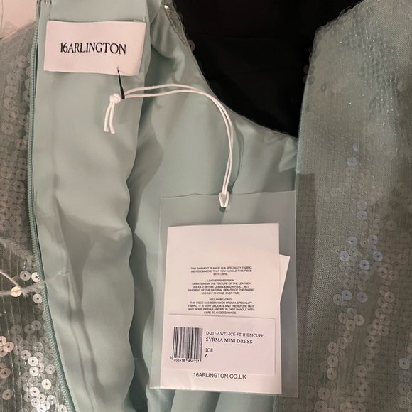 16 Arlington Sequin and Feather Dress - Picture 6 of 9